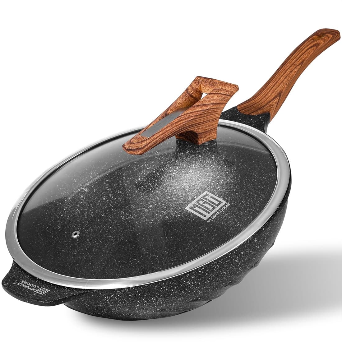 Wok 32 cm granito premium antiadherente